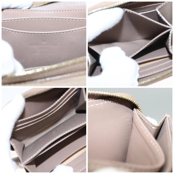 LOUIS VUITTON Vernis Zippy Coin Purse Coin Purse Beige Poodle M91762 Auth 125494 - Picture 15 of 16